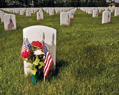 JOHN NEEELY FILE PHOTO | Calverton National Cemetery will host its annual Memorial Day service at 1 p.m. Monday.
