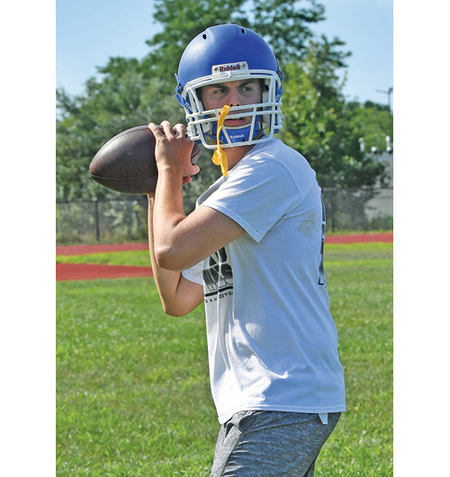 Riverhead's Tristan Falisi passed for 563 yards and eight touchdowns last year. (Credit: Robert O'Rourk, file)