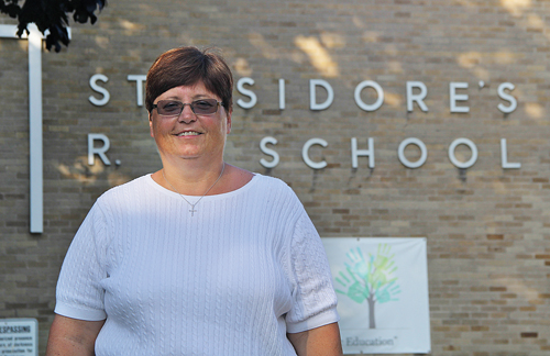 Helen Anne Livingston recently moved to Riverhead to join St. Isidore's as the first lay principal in the school's 52-year history. (Credit: Carrie Miller)