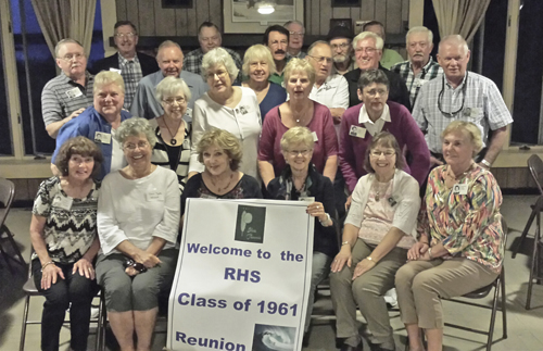 The Riverhead High School Class of 1961 at its 55-year reunion. (Courtesy photo)