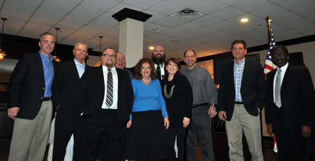 The recipients of the 2014 Riverhead Chamber of Commerce awards. (Credit: Joseph Pinciaro)