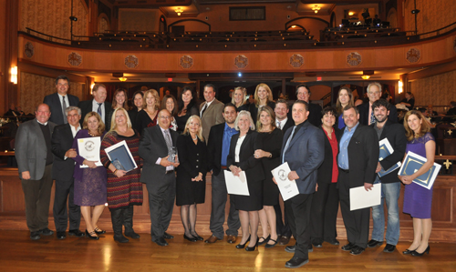 PAUL SQUIRE PHOTO | The winners of the 2013 Riverhead Chamber of Commerce People of the Year awards.