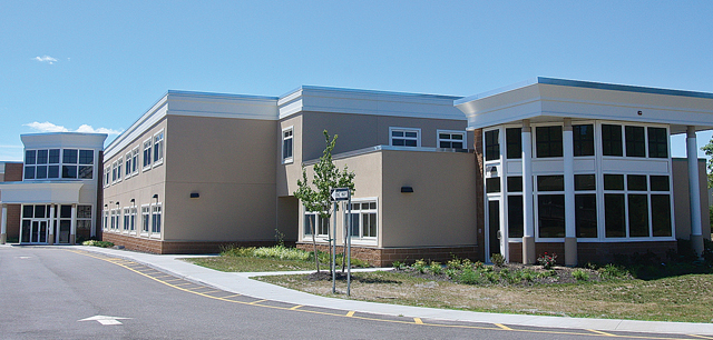  The new 50,000 square-foot Riverhead Charter School building on Route 25 in Calverton.