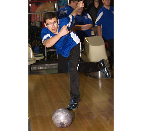 Forrest Vail had a 486 series for Riverhead, which swept Southold in three games at Wildwood Lanes in Riverhead. (Credit: Garret Meade)