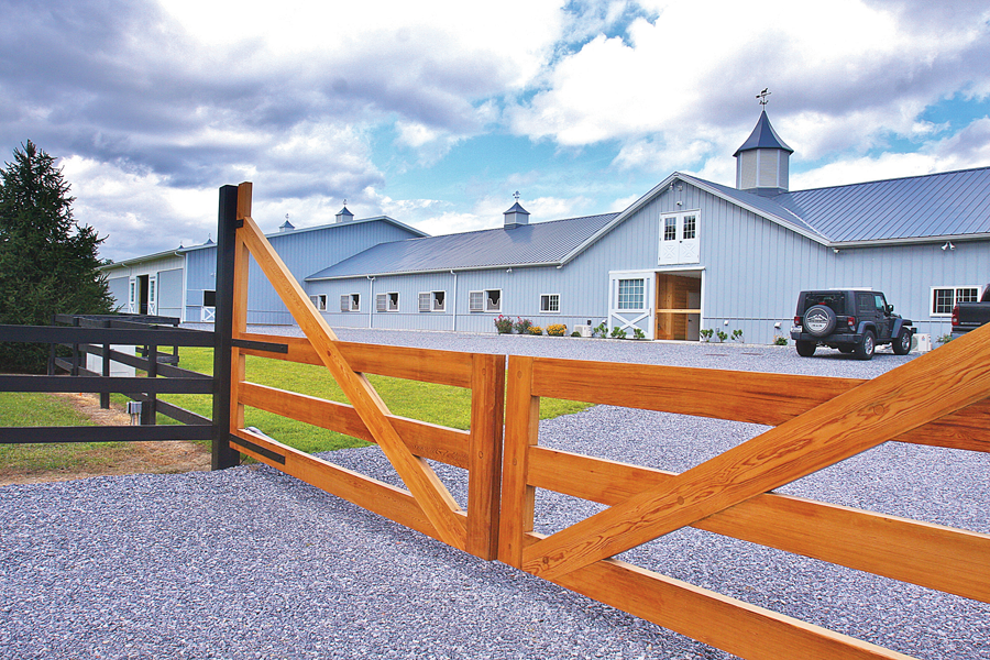 Serendipity Farm's horse barn was built in 2012 in Riverhead on Mill Road. (Credit: Barbaraellen Koch, file)