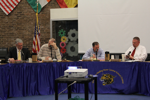 The Shoreham-Wading River school board is scheduled to hold its regular meeting Tuesday night. (Credit: Jennifer Gustavson, file)