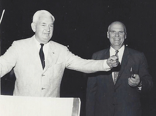 Douglas Moore (left) and Howard Hovey in July 1964. (Credit: courtesy photo)