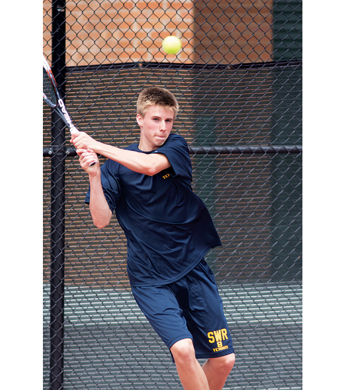 Shoreham-Wading River junior Chris Kuhnle (25-0), who hasn't had to play a third set this season, is the Suffolk County singles champion. (Credit: Katharine Schroeder, file)
