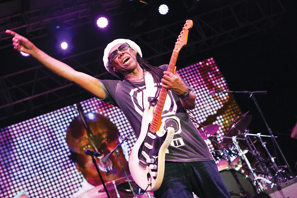 Nile Rodgers performs at the FOLD Festival at MArtha Clara Vineyards. (Credit: Katharine Schroeder)