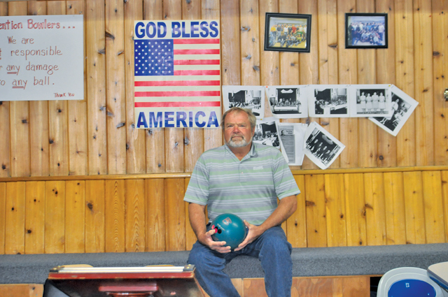 Pete Victoria has been bowling at Riverhead's Polish Hall for the past decade. It is believed that on Monday night he bowled the first-ever perfect 300 game at the historic basement lanes. (Credit: Grant Parpan)