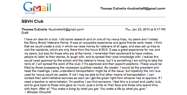 Thomas Cutinella email