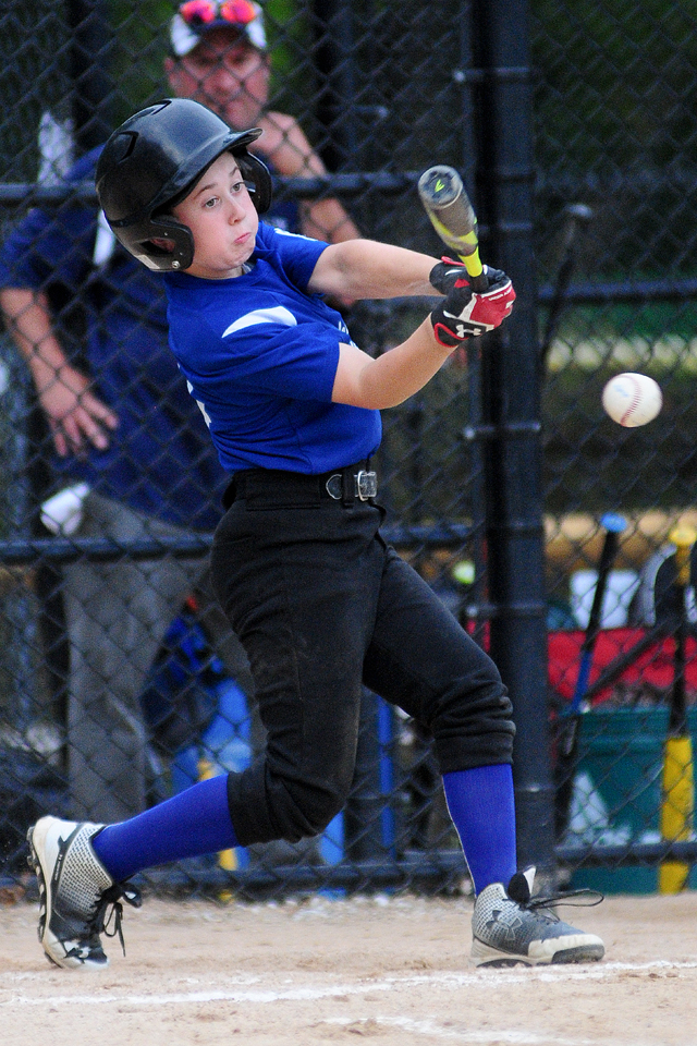 Mike Mowdy at the plate for Riverhead. (Credit: Bill Landon)
