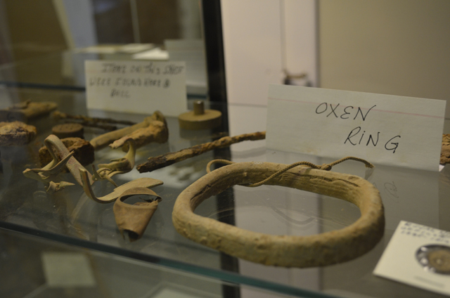 An oxen ring recently found on the church’s property was likely used during the mid-1800s.
