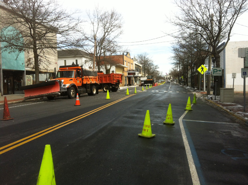 downtown Riverhead cleaned up