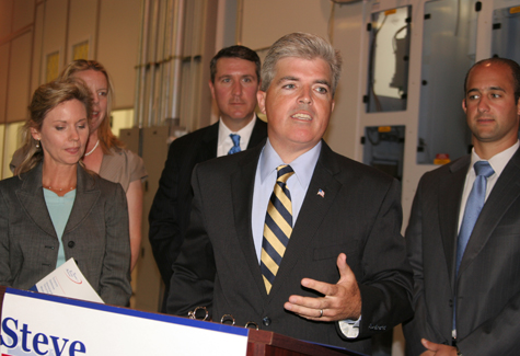 JENNIFER GUSTAVSON FILE PHOTO | Suffolk County Executive Steve Bellone has signed the 2014 budget.