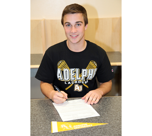 Mark Andrejack sings to attend Adelphi University next year where he'll play lacrosse. (Credit: Riverhead School District)