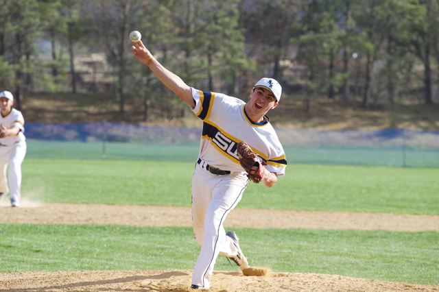 Shoreham-Wading River sophomore Brian Morrell threw his third career no-hitter Wednesday in a win over Amityville. (Credit: Robert O'Rourk)