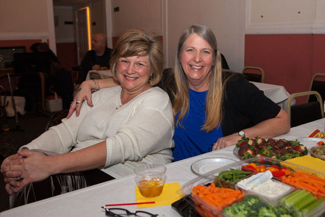 Laura Wanat and Diane Loper brought their own appetizers to enjoy.