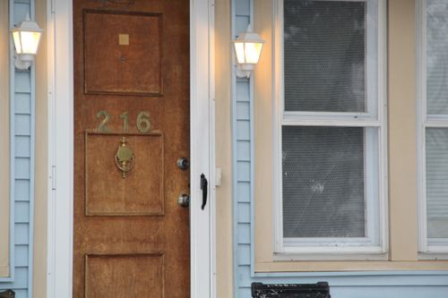 CARRIE MILLER PHOTO | A bullet pierced the window of an East Avenue home Tuesday night.