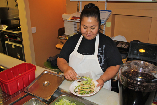 Anel Barreto opened up her restaurant with business partner Maria Veliz last Friday. (Credit: Carrie Miller)