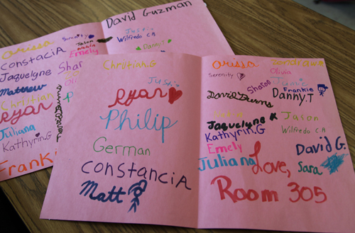 Courtesy Photo | Roanoke Avenue Elementary School created 200 handmade valentines for local members of the 106th Rescue Wing of the Air National Guard on Long Island.